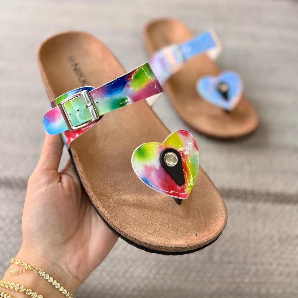 Rainbow Heart Sandal